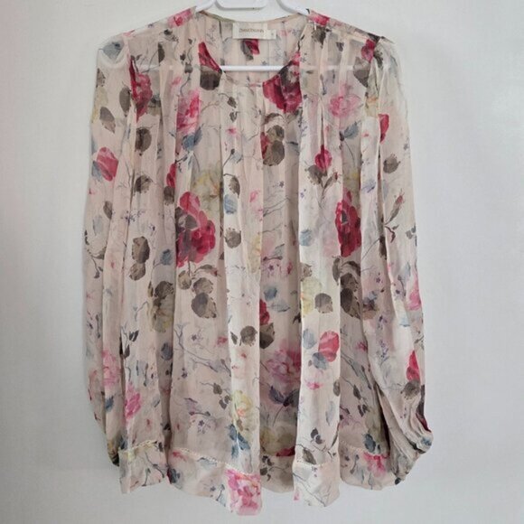 Zimmermann Mischief Blouse Top Size 0 XS b72E - Picture 1 of 4